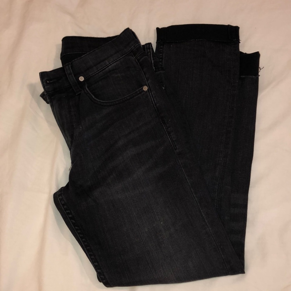Black distressed Hudson jeans